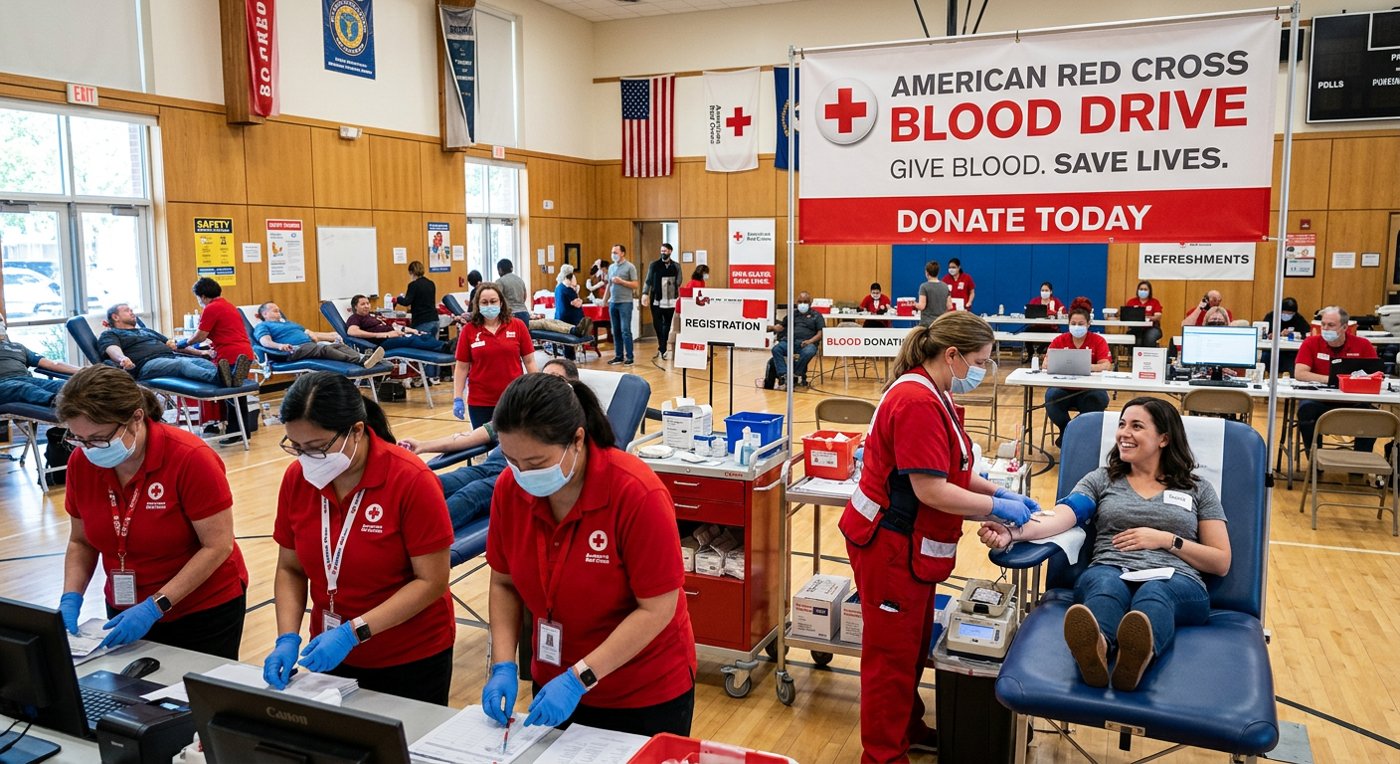 American Red Cross blood drive